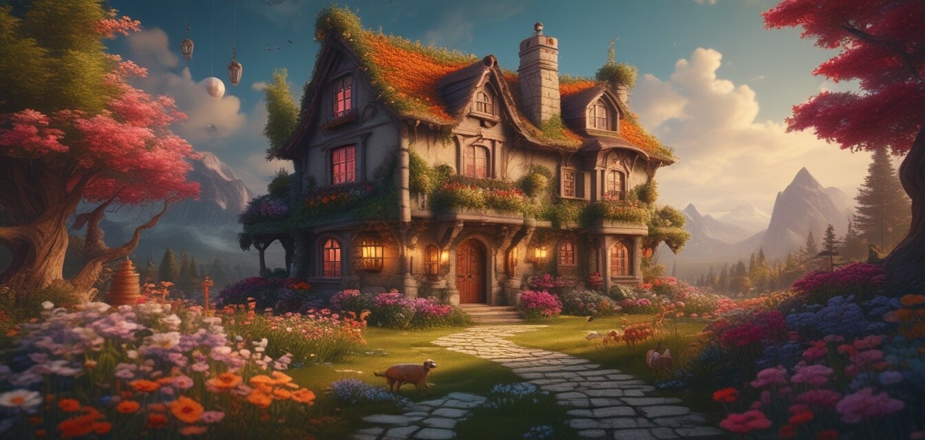 Fantasy-themed miniature house