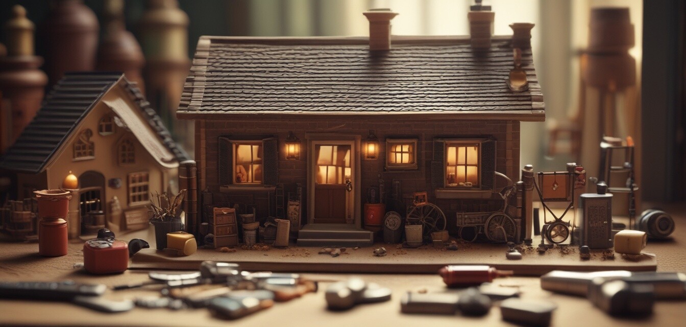 Miniature house kit components