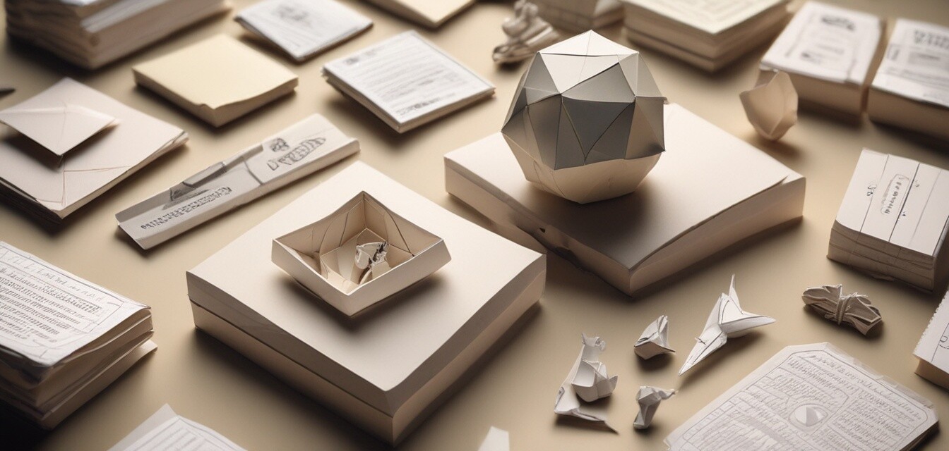 Paper materials in DIY miniature kits
