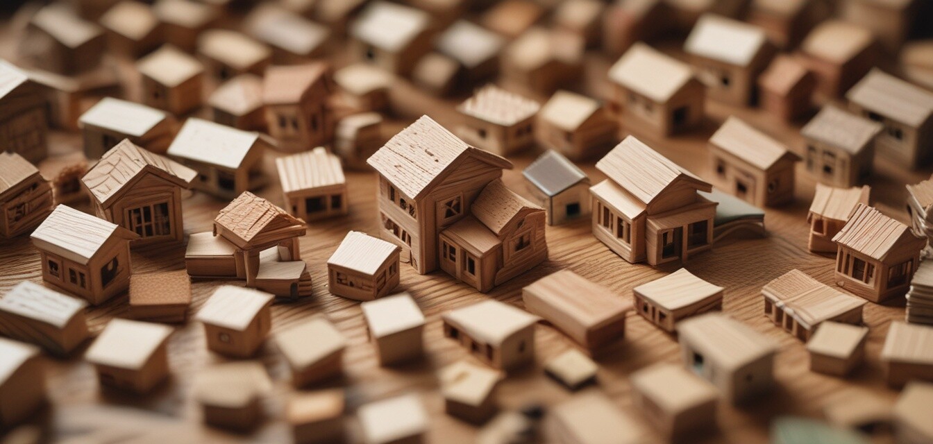 Wood materials in DIY miniature kits